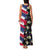 Hawaiian Flag Day Family Matching Tank Maxi Dress and Hawaiian Shirt Tropical Flowers and Leaves