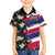 Hawaiian Flag Day Family Matching Tank Maxi Dress and Hawaiian Shirt Tropical Flowers and Leaves