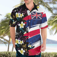 Hawaiian Flag Day Hawaiian Shirt Tropical Flowers and Leaves