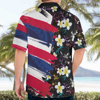 Hawaiian Flag Day Hawaiian Shirt Tropical Flowers and Leaves