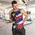 Hawaiian Flag Day Men Tank Top Tropical Flowers and Leaves