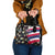 Hawaiian Flag Day Shoulder Handbag Tropical Flowers and Leaves