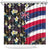 Hawaiian Flag Day Shower Curtain Tropical Flowers and Leaves
