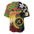 Vanuatu and Papua New Guinea Together Baseball Jersey Bird-of-paradise and Pig Tusk Melanesian Pattern
