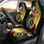 Vanuatu and Papua New Guinea Together Car Seat Cover Bird-of-paradise and Pig Tusk Melanesian Pattern