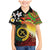 Vanuatu and Papua New Guinea Together Family Matching Mermaid Dress and Hawaiian Shirt Bird-of-paradise and Pig Tusk Melanesian Pattern