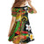 Vanuatu and Papua New Guinea Together Family Matching Off Shoulder Maxi Dress and Hawaiian Shirt Bird-of-paradise and Pig Tusk Melanesian Pattern