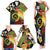 Vanuatu and Papua New Guinea Together Family Matching Tank Maxi Dress and Hawaiian Shirt Bird-of-paradise and Pig Tusk Melanesian Pattern
