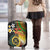Vanuatu and Papua New Guinea Together Luggage Cover Bird-of-paradise and Pig Tusk Melanesian Pattern