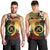 Vanuatu and Papua New Guinea Together Men Tank Top Bird-of-paradise and Pig Tusk Melanesian Pattern