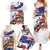 New Zealand Christmas Family Matching Summer Maxi Dress and Hawaiian Shirt Meri Kirihimete-Tuatara and Pohutukawa White Color
