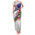 New Zealand Christmas Family Matching Tank Maxi Dress and Hawaiian Shirt Meri Kirihimete-Tuatara and Pohutukawa White Color