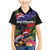 New Zealand Christmas Family Matching Mermaid Dress and Hawaiian Shirt Meri Kirihimete-Tuatara and Pohutukawa Black Color