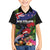 New Zealand Christmas Family Matching Tank Maxi Dress and Hawaiian Shirt Meri Kirihimete-Tuatara and Pohutukawa Black Color