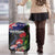New Zealand Christmas Luggage Cover Meri Kirihimete-Tuatara and Pohutukawa Black Color
