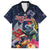 Australia and New Zealand Family Matching Tank Maxi Dress and Hawaiian Shirt Merry Christmas-Tuatara and Koala with Plants Xmas Style