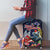 Australia and New Zealand Luggage Cover Merry Christmas-Tuatara and Koala with Plants Xmas Style