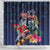 Australia and New Zealand Shower Curtain Merry Christmas-Tuatara and Koala with Plants Xmas Style