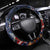Australia and New Zealand Steering Wheel Cover Merry Christmas-Tuatara and Koala with Plants Xmas Style