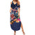 Australia and New Zealand Summer Maxi Dress Merry Christmas-Tuatara and Koala with Plants Xmas Style