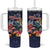 Australia and New Zealand Tumbler With Handle Merry Christmas-Tuatara and Koala with Plants Xmas Style