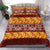 Samoa Siapo and Tapa Bedding Set Pacific Tribal Pattern with Hibiscus Striped Style