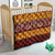 Samoa Siapo and Tapa Quilt Pacific Tribal Pattern with Hibiscus Striped Style