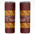 Samoa Siapo and Tapa Skinny Tumbler Pacific Tribal Pattern with Hibiscus Striped Style