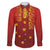 Samoa Tapa Pacific Tribal Pattern Family Matching Long Sleeve Bodycon Dress and Hawaiian Shirt Hibiscus and Plumeria