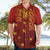 Samoa Tapa Pacific Tribal Pattern Hawaiian Shirt Hibiscus and Plumeria