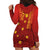 Samoa Tapa Pacific Tribal Pattern Hoodie Dress Hibiscus and Plumeria