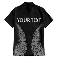 New Zealand Netball Family Matching Off The Shoulder Long Sleeve Dress and Hawaiian Shirt Koru and Maori Tattoo Jersey