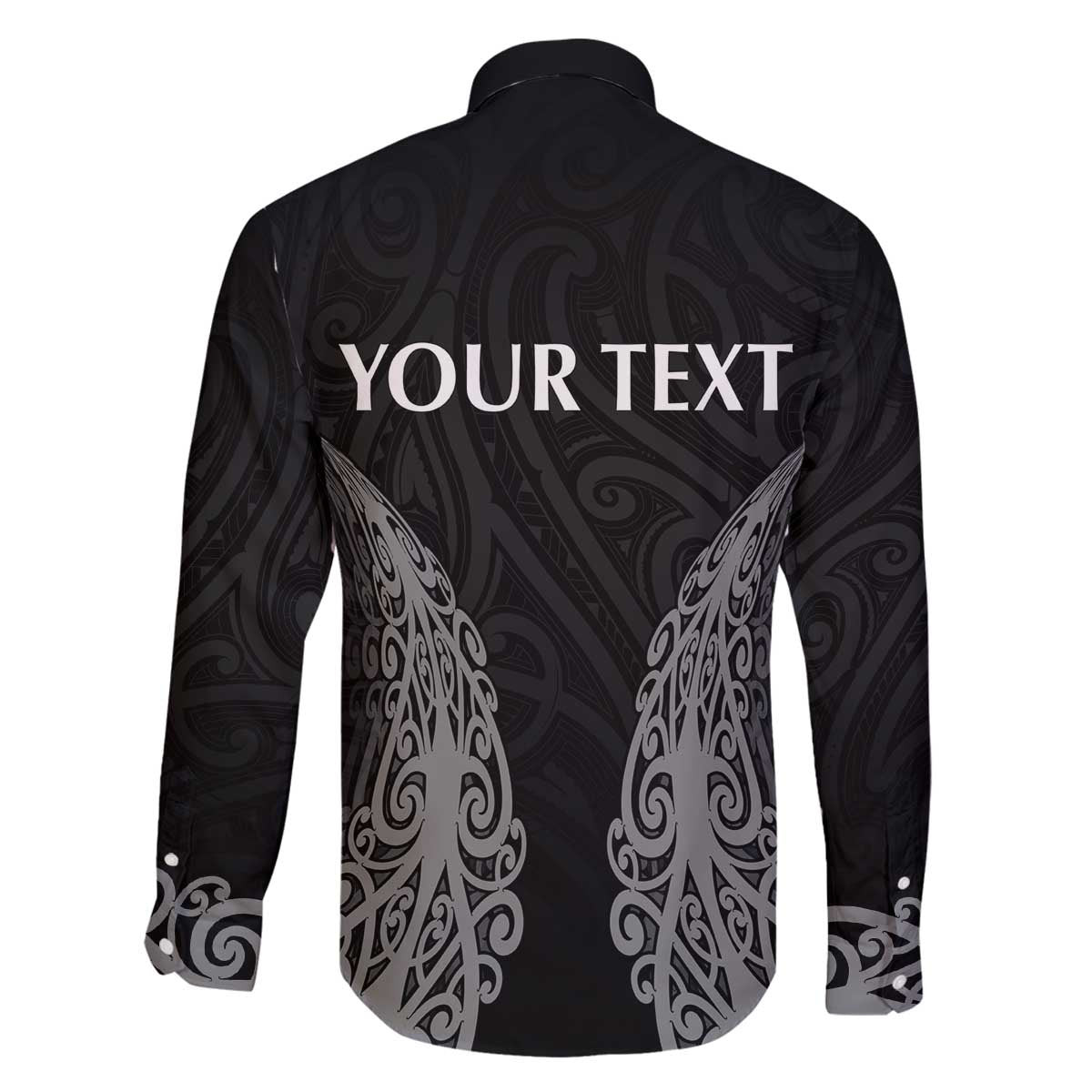 New Zealand Netball Family Matching Off The Shoulder Long Sleeve Dress and Hawaiian Shirt Koru and Maori Tattoo Jersey