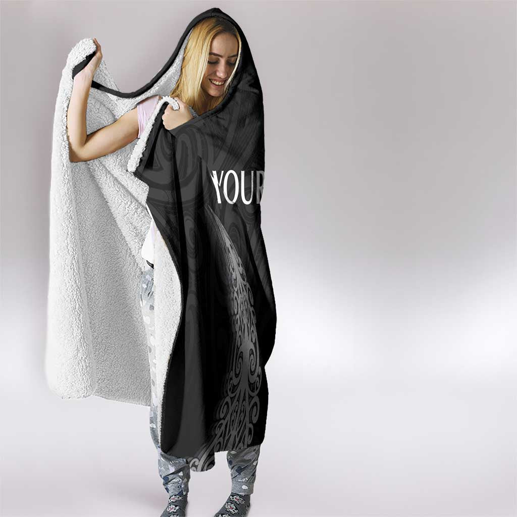 New Zealand Netball Hooded Blanket Koru and Maori Tattoo Jersey