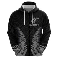 New Zealand Netball Hoodie Koru and Maori Tattoo Jersey