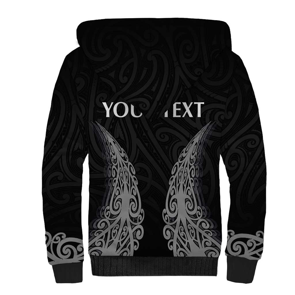 New Zealand Netball Sherpa Hoodie Koru and Maori Tattoo Jersey