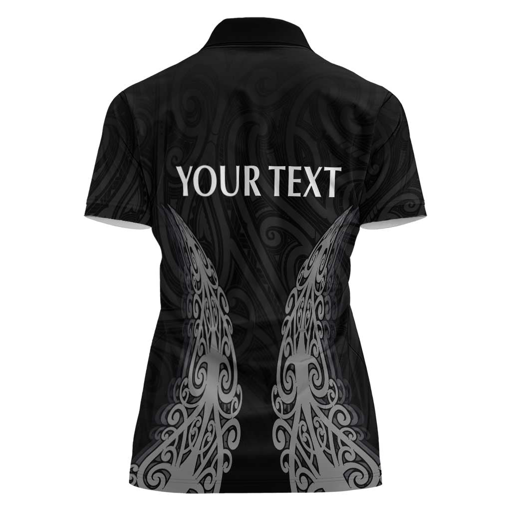 New Zealand Netball Women Polo Shirt Koru and Maori Tattoo Jersey LT03 - Polynesian Pride