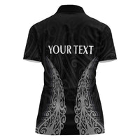 New Zealand Netball Women Polo Shirt Koru and Maori Tattoo Jersey LT03 - Polynesian Pride