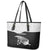 New Zealand World Cup 2023 Leather Tote Bag Aotearoa Haka Rugby with Silver Fern Maori Ethnic Pattern LT03 - Polynesian Pride