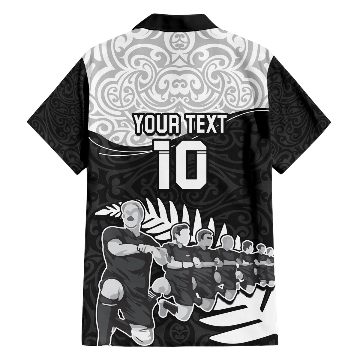 Custom New Zealand World Cup 2023 Family Matching Short Sleeve Bodycon Dress and Hawaiian Shirt Aotearoa Haka Rugby with Silver Fern Maori Ethnic Pattern LT03 - Polynesian Pride