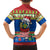 Solomon Islands Christmas Family Matching Off Shoulder Short Dress and Hawaiian Shirt Santa With Flag Of Solomon Polynesian Tribal Xmas Vibe LT03 - Polynesian Pride