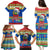 Solomon Islands Christmas Family Matching Puletasi Dress and Hawaiian Shirt Santa With Flag Of Solomon Polynesian Tribal Xmas Vibe LT03 - Polynesian Pride