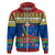 Solomon Islands Christmas Hoodie Santa With Flag Of Solomon Polynesian Tribal Xmas Vibe LT03 - Polynesian Pride