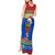 Solomon Islands Christmas Tank Maxi Dress Santa With Flag Of Solomon Polynesian Tribal Xmas Vibe LT03 - Polynesian Pride