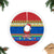 Solomon Islands Christmas Tree Skirt Santa With Flag Of Solomon Polynesian Tribal Xmas Vibe LT03 - Polynesian Pride
