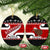 Personalized New Zealand Christmas Ceramic Ornament Santa Haka Fern and Kiwi Bird Tino Rangatiratanga Maori Flag Style LT03 Oval Black - Polynesian Pride