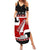 Personalized New Zealand Christmas Summer Maxi Dress Santa Haka Fern and Kiwi Bird Tino Rangatiratanga Maori Flag Style LT03 Women Black - Polynesian Pride