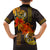 Hawaii Turtle Hibiscus Flower Family Matching Long Sleeve Bodycon Dress and Hawaiian Shirt Polynesian Tattoo LT03 - Polynesian Pride