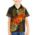 Hawaii Turtle Hibiscus Flower Family Matching Long Sleeve Bodycon Dress and Hawaiian Shirt Polynesian Tattoo LT03 Son's Shirt Black - Polynesian Pride