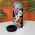 Hawaii Tropical Leaves and Flowers 4 in 1 Can Cooler Tumbler Tribal Polynesian Pattern